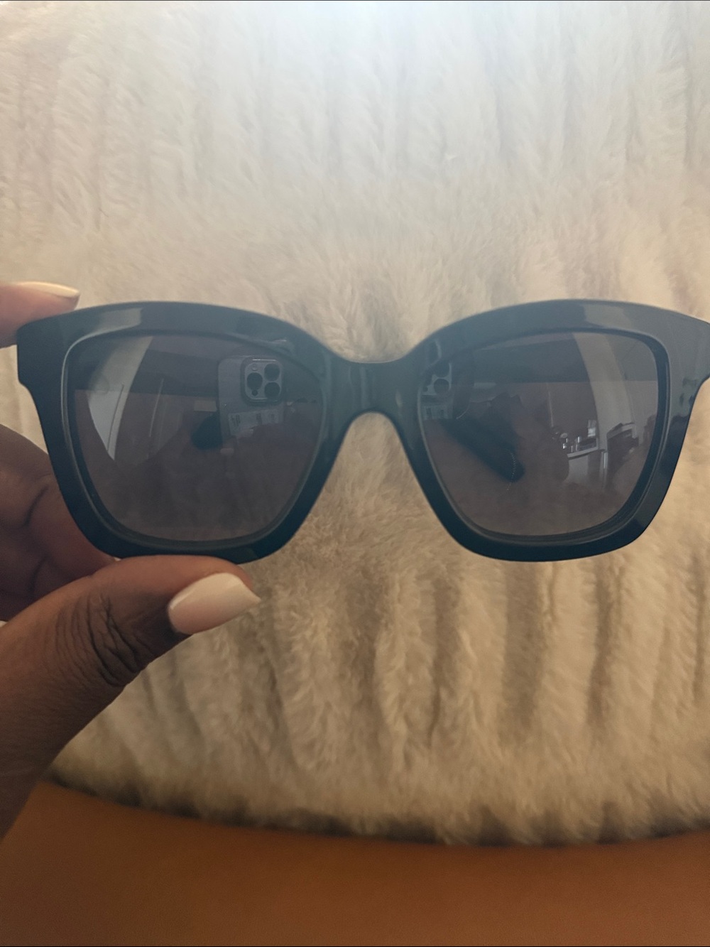 Salvatore Ferragamo Black Square Sunglasses